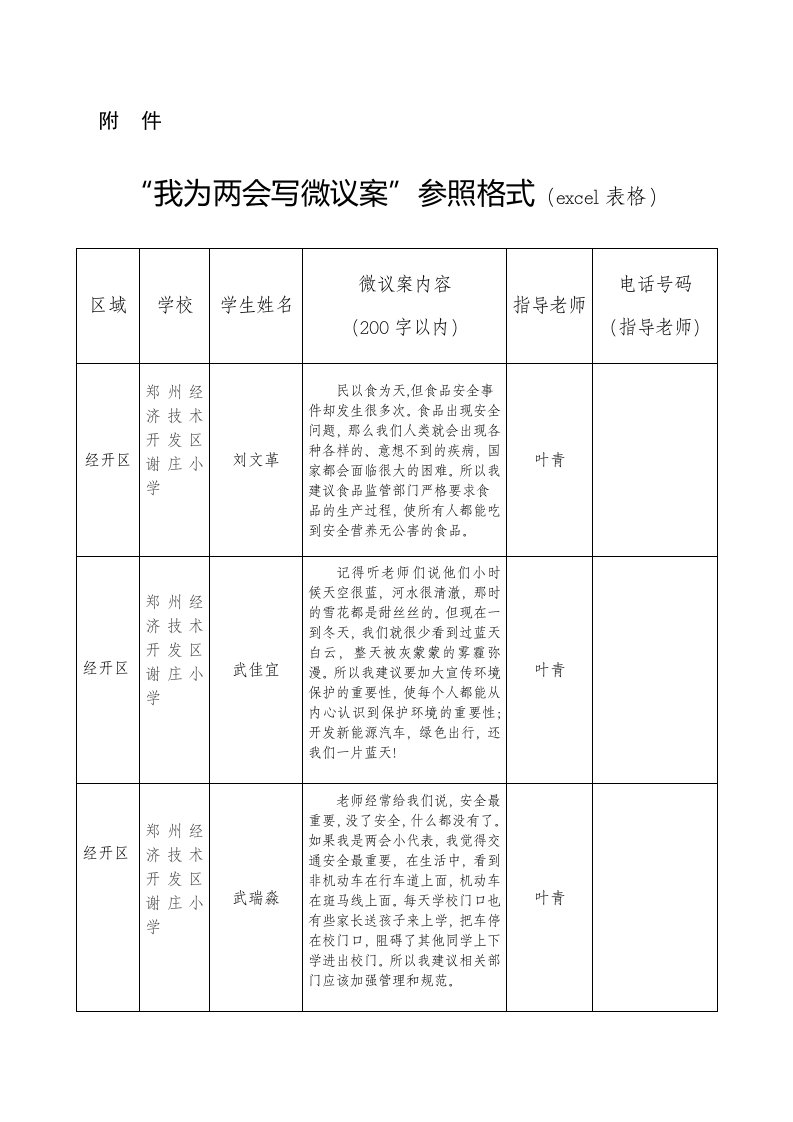 谢庄小学四一班微议案