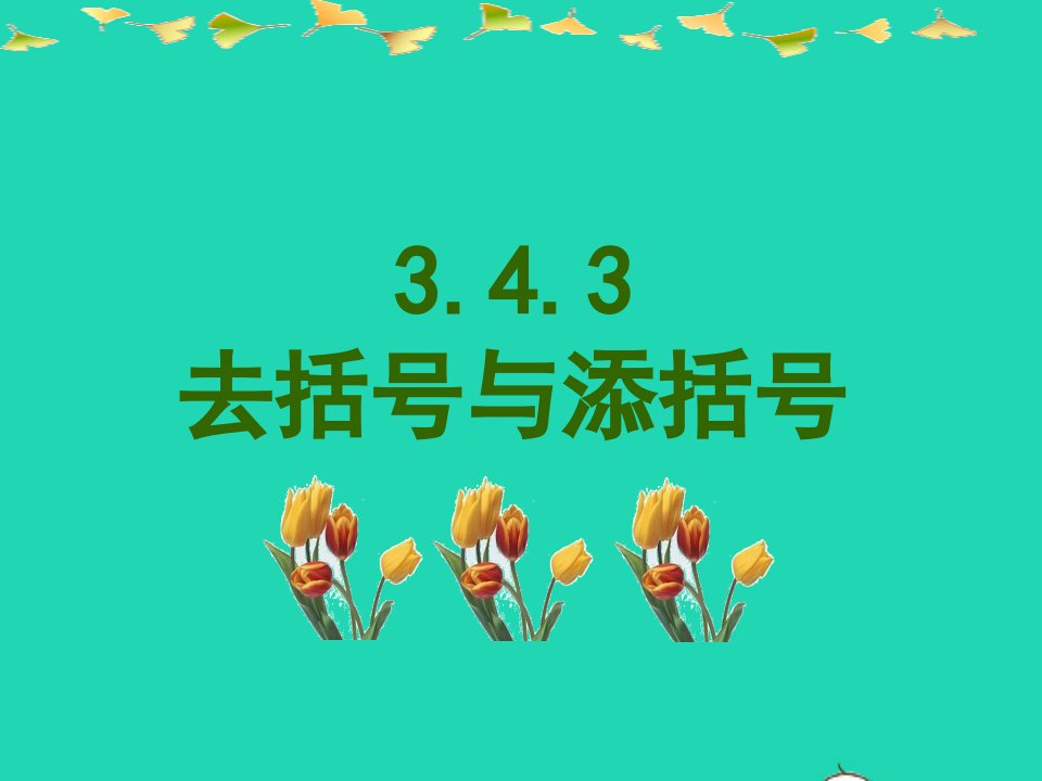 七年级数学上册第3章整式的加减3.4整式的加减3去括号与添括号课件新版华东师大版