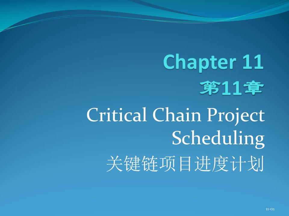 《EMBA项目管理课件及案例》ch11_Critical