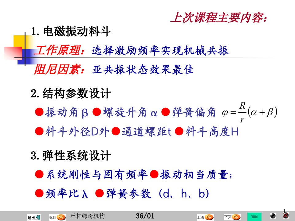 精密机械滑动丝杆原理及参数