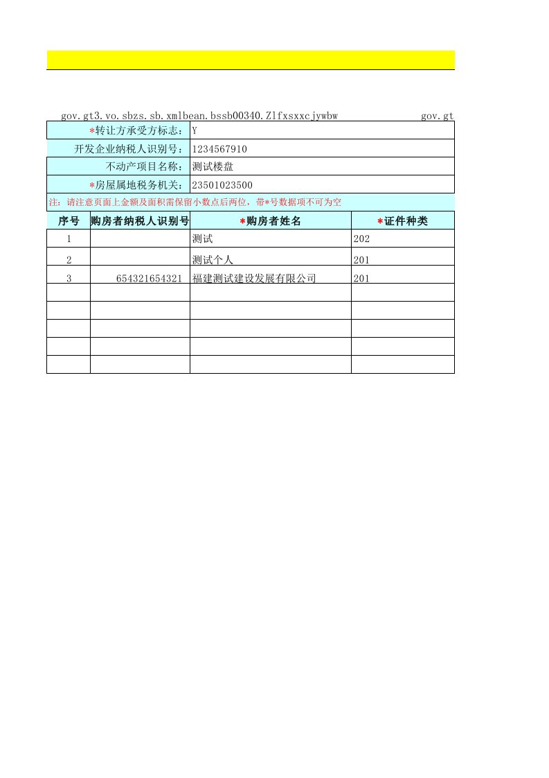 增量房销售信息采集表及有关解析