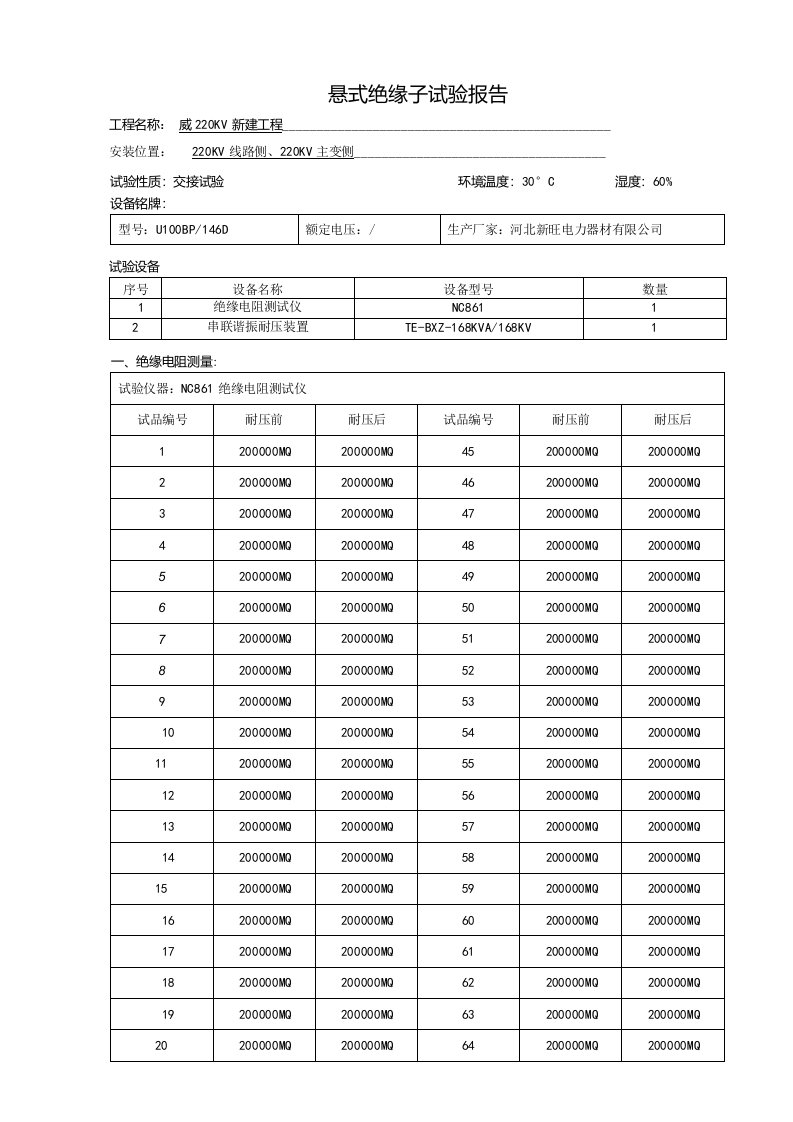 悬式绝缘子试验报告（完成）