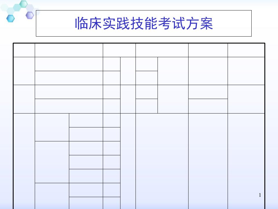 临床实践技能考试方案