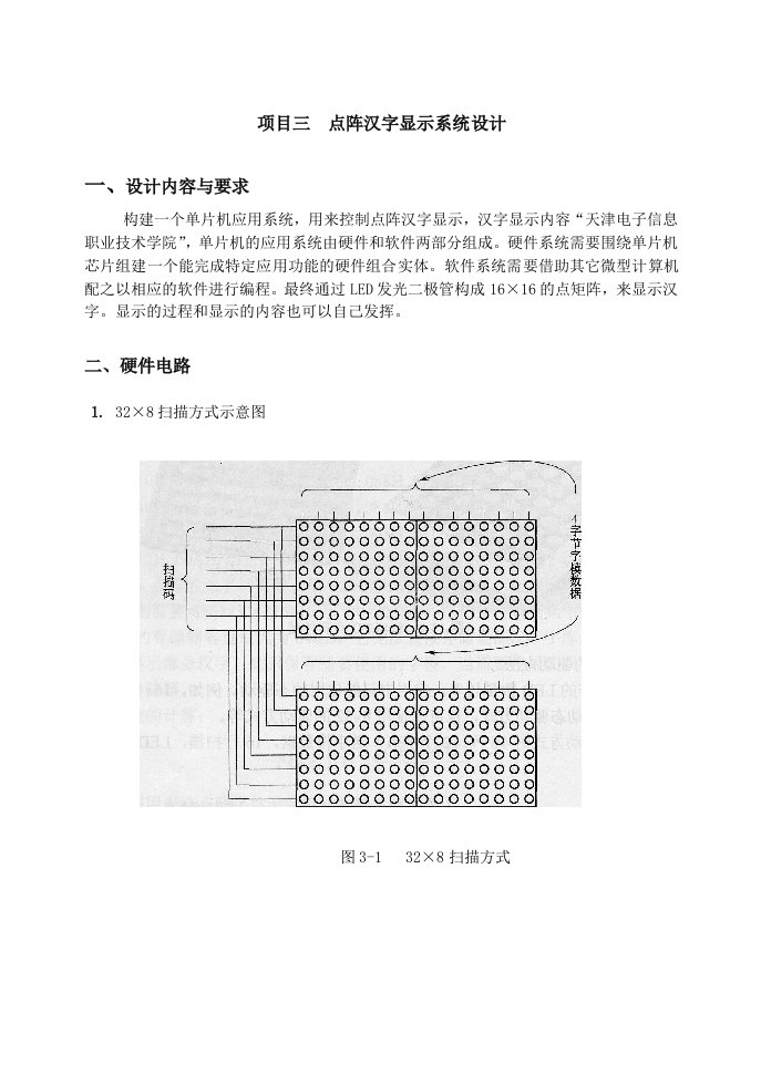 点阵汉字显示系统设计