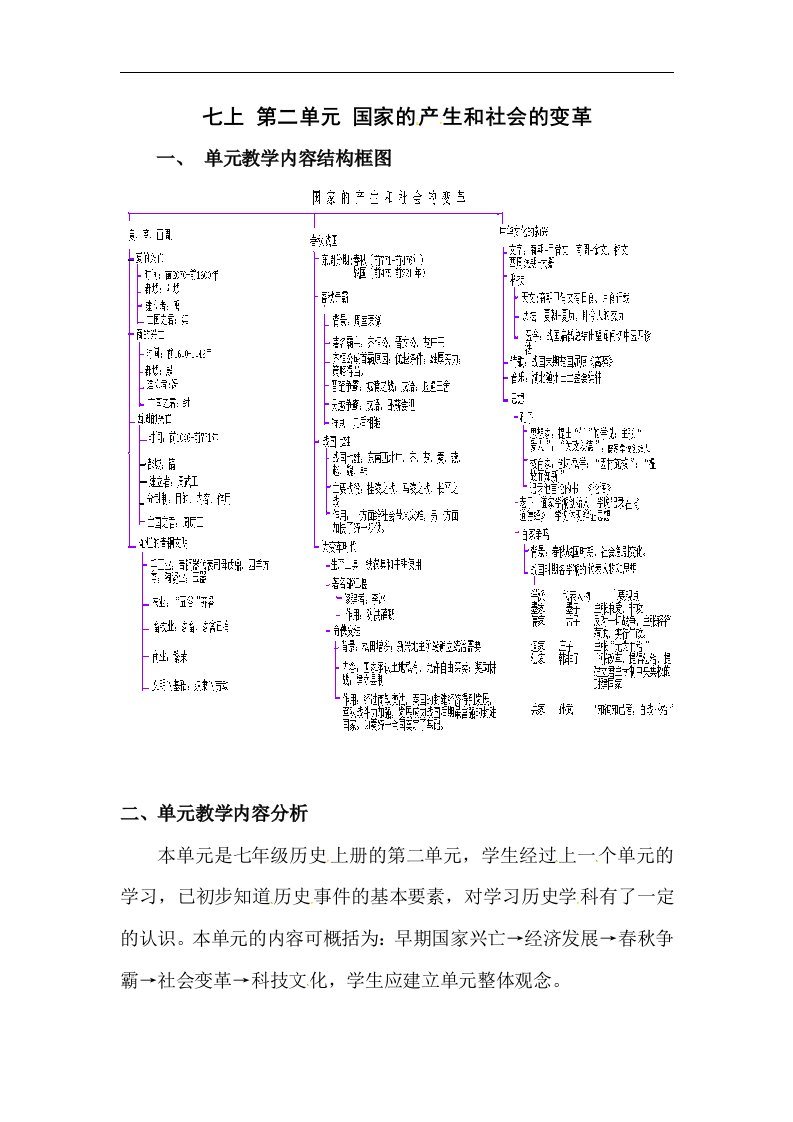 川教版七年级历史上册