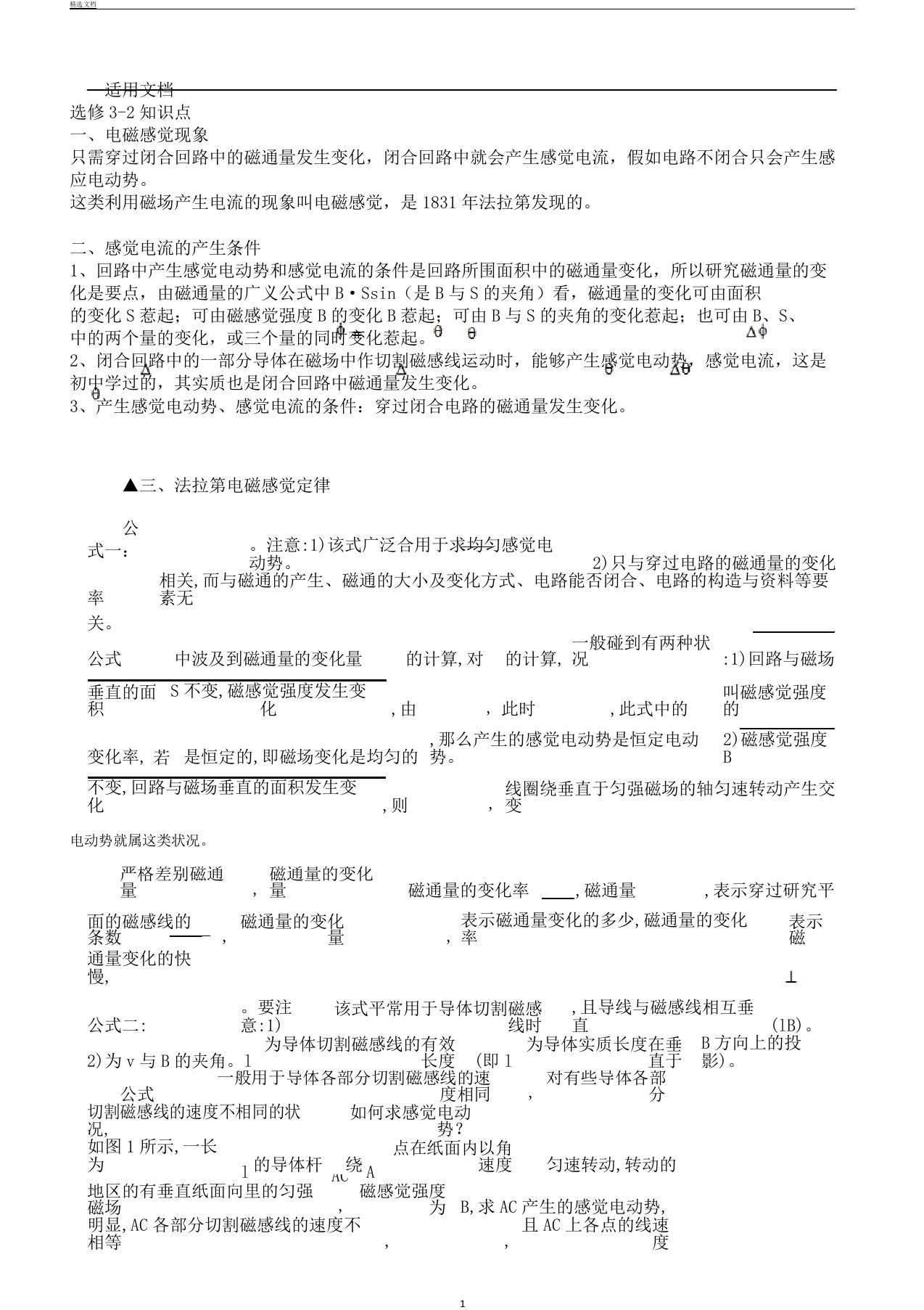 物理32知识点总结计划材料归纳