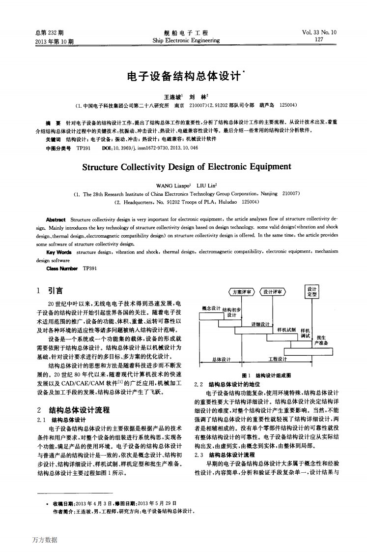 电子设备结构总体设计