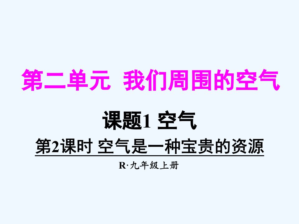 化学人教版九年级上册情景导入