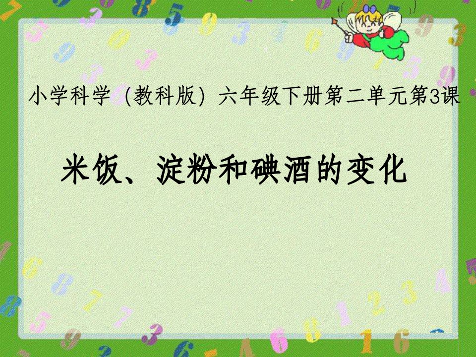 米饭、淀粉和碘酒的变化