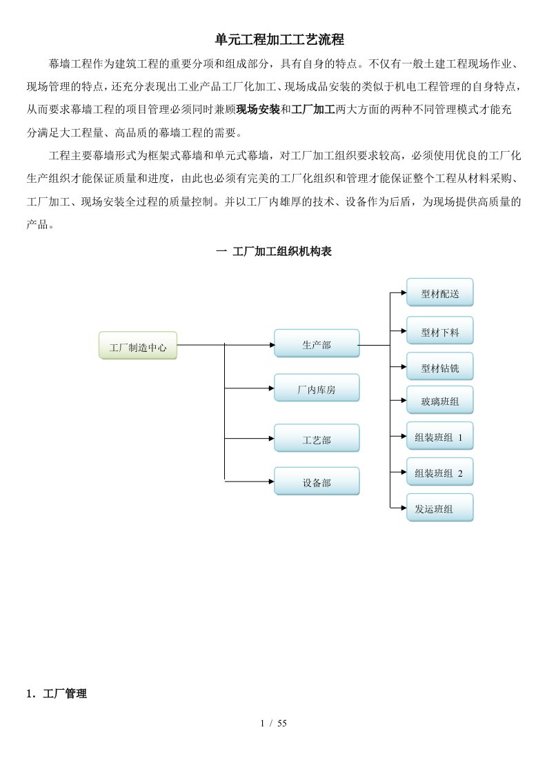 某工程加工工艺流程教材