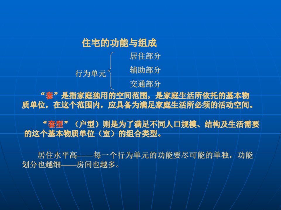 房屋建筑学＼u2014住宅平面设计基本原理