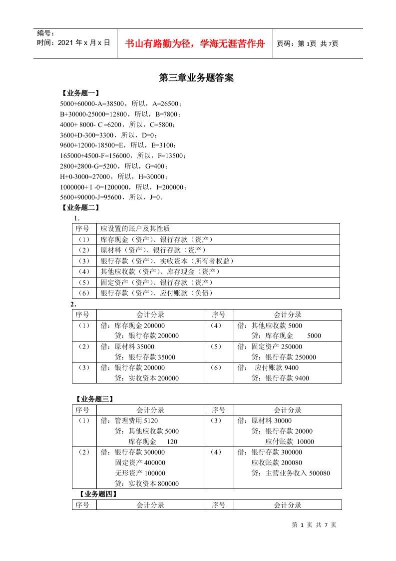 会计学原理