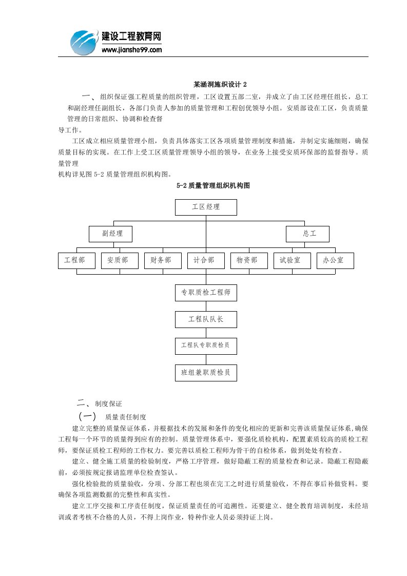 某涵洞施工组织设计2