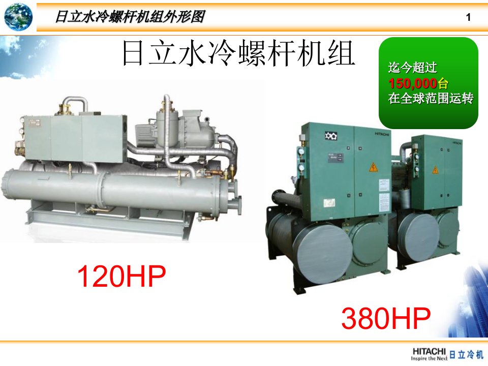 日立水冷螺杆式冷水机组课件