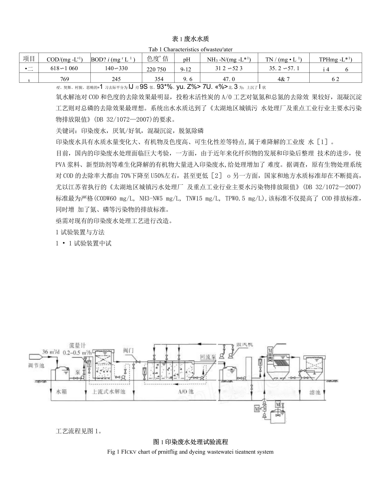 以印染废水为主集中式污水处理厂达标技术