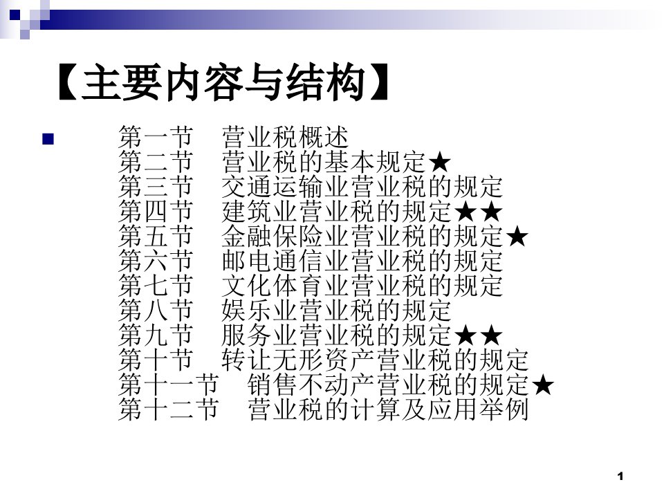 中国税制第4章营业税修改最新