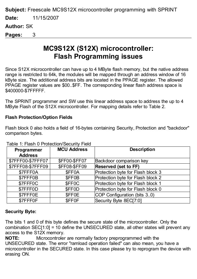 SubjectFreescaleMC9S12Xmicrocontrollerprogramming