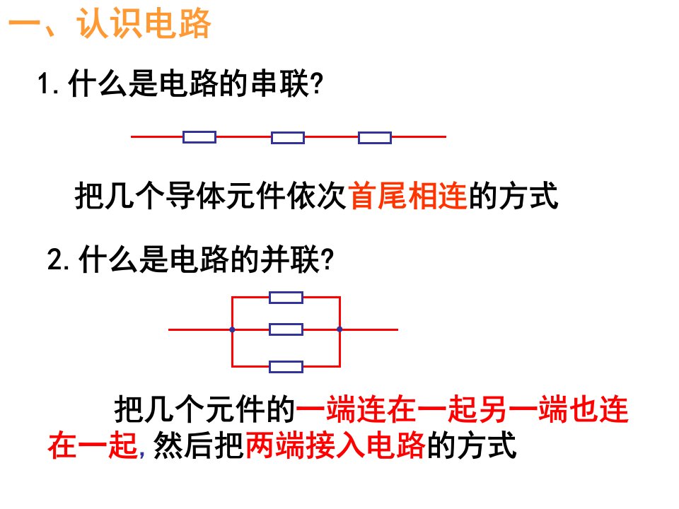 串联电路和并联电路课件ppt