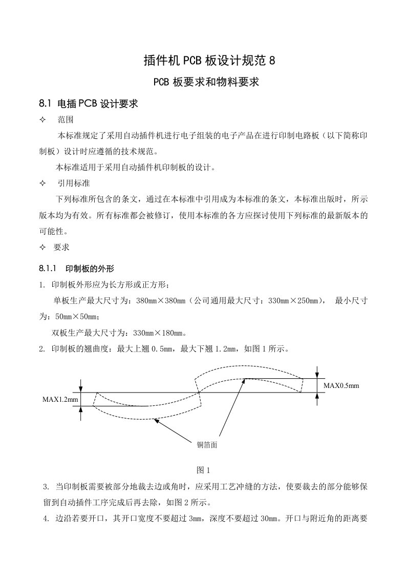 插件机PCB板设计规范