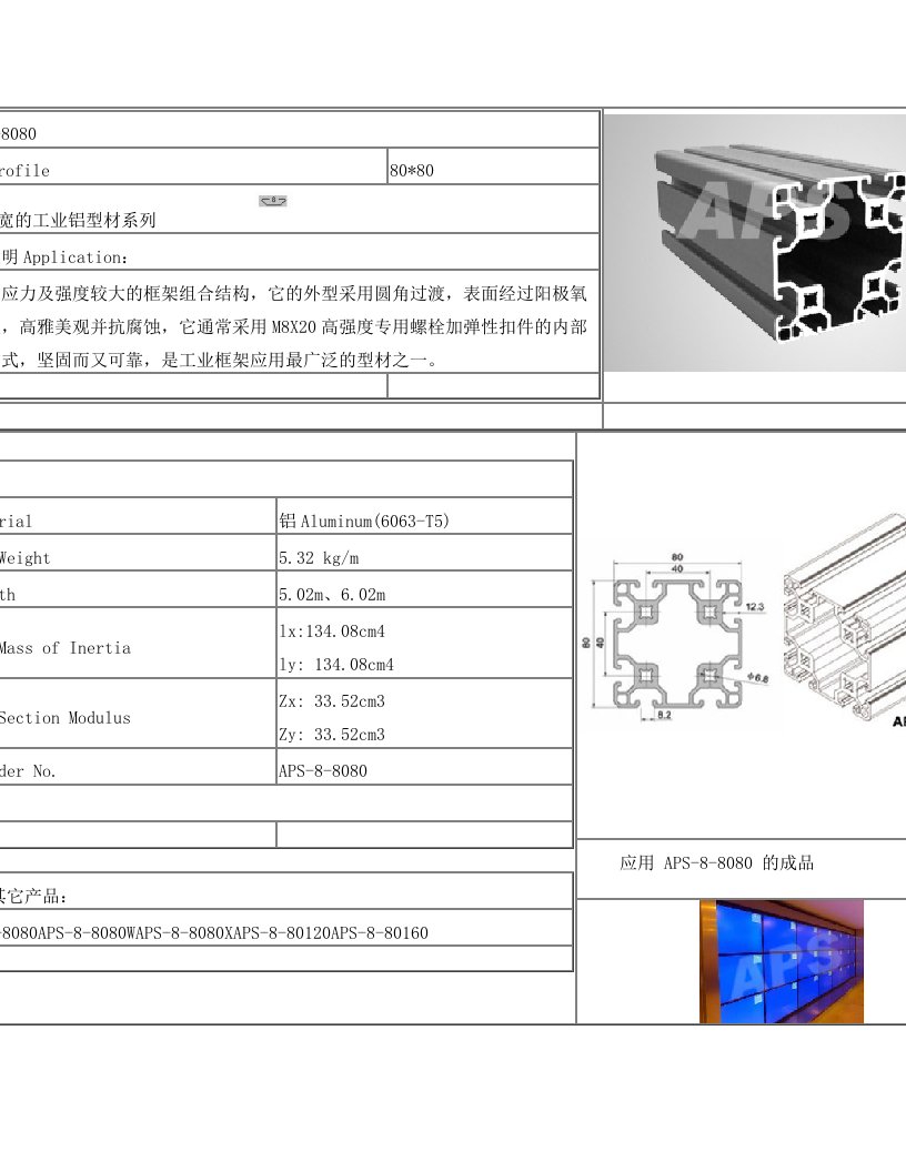 8080工业铝型材