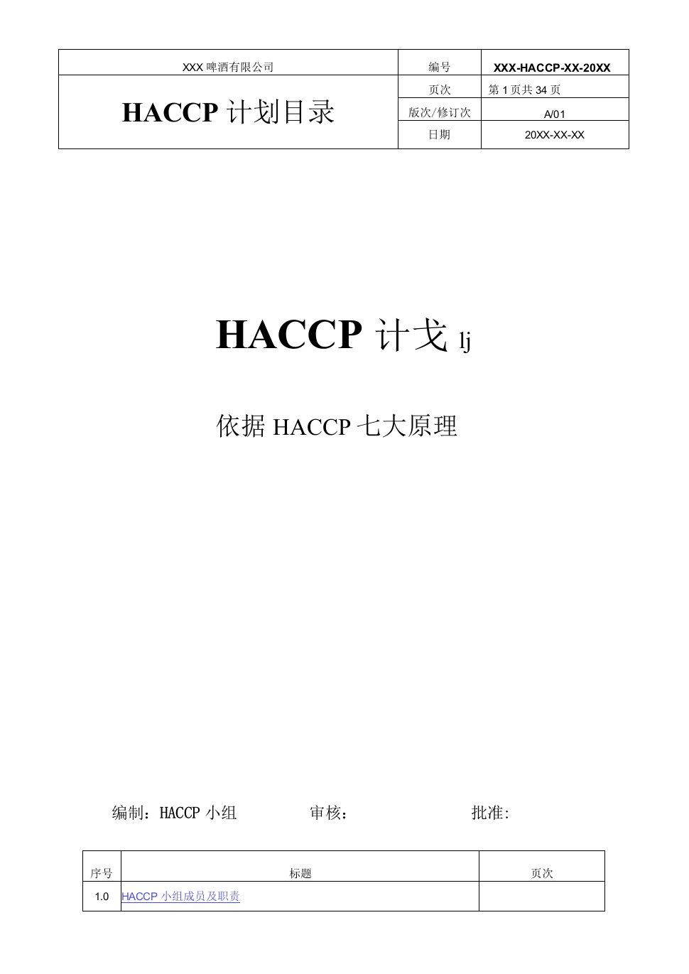 食品HACCP