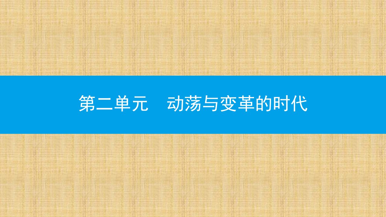 初中九年级历史下册