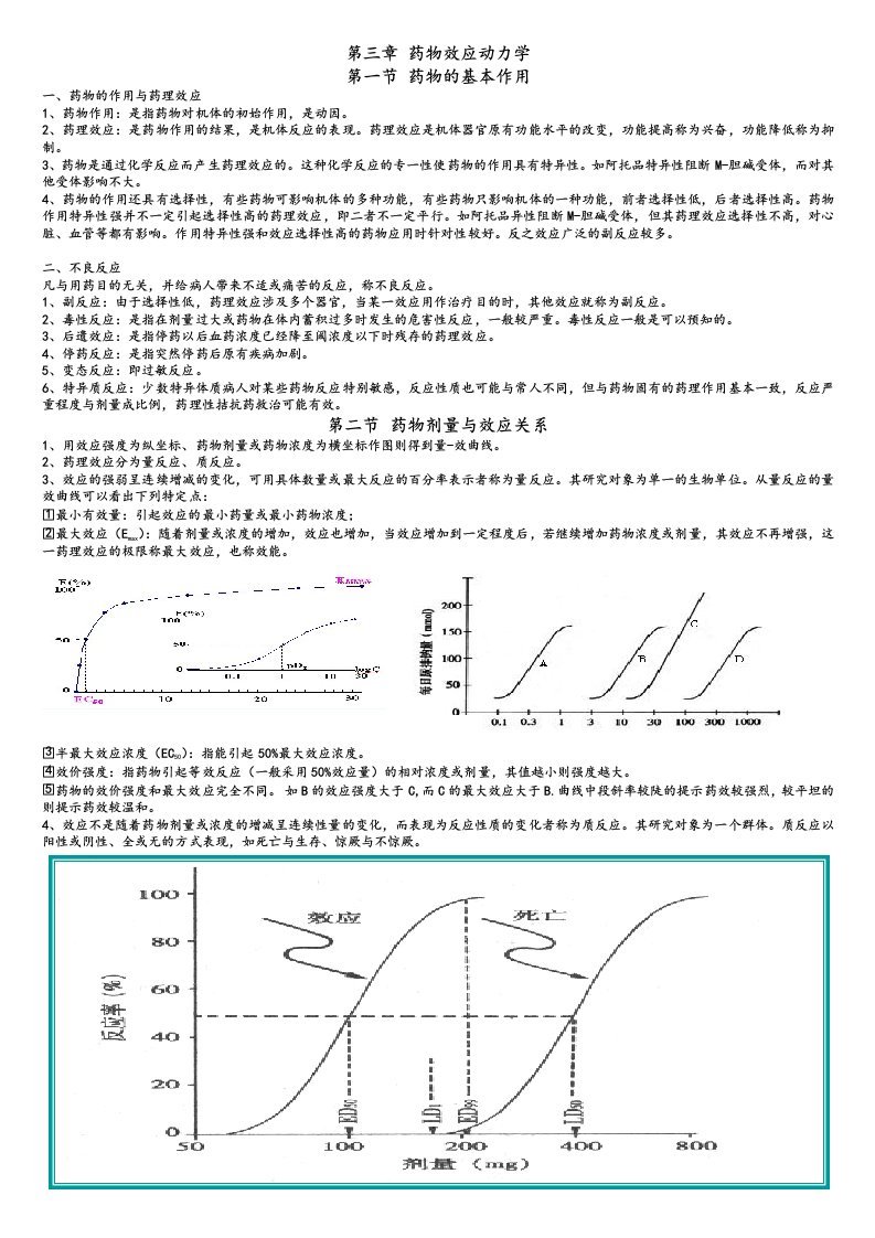 第3章药物效应动力学