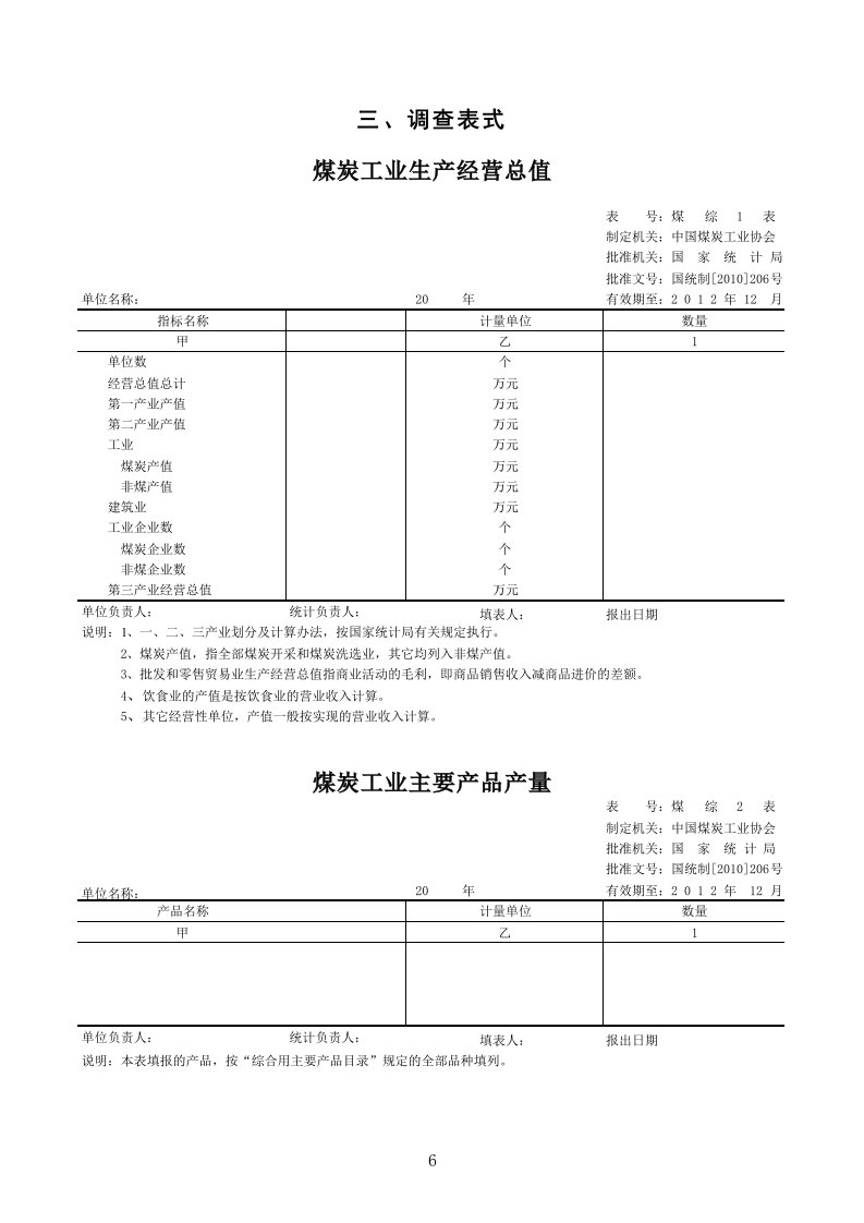 3煤炭工业企业主要经济指标月报