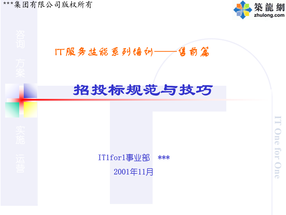 招投标规范与技巧