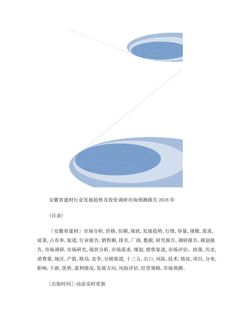 安徽省建材行业发展趋势及投资调研市场预测报告2018年目录