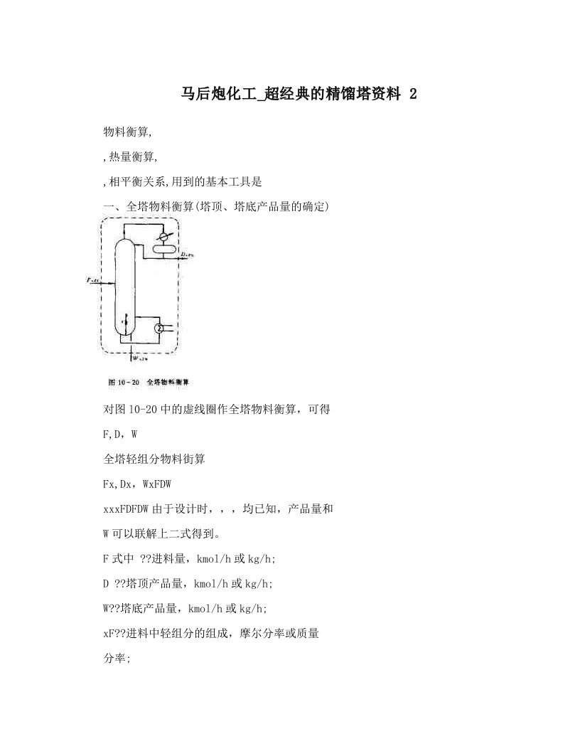 cuqAAA马后炮化工_超经典的精馏塔资料+2