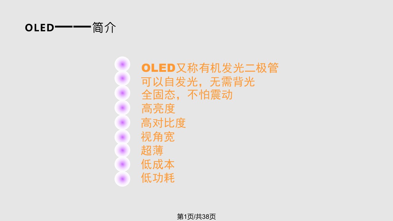 OLED介绍教程学习