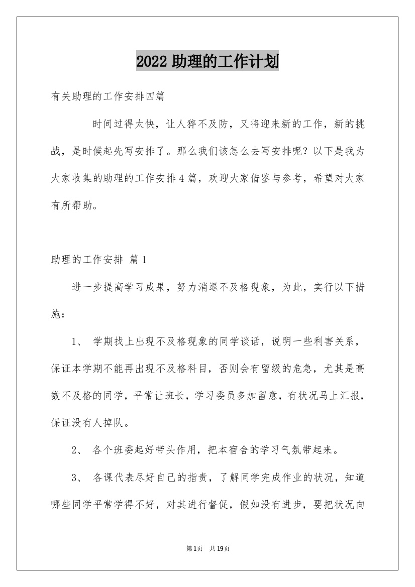 2022助理的工作计划_11