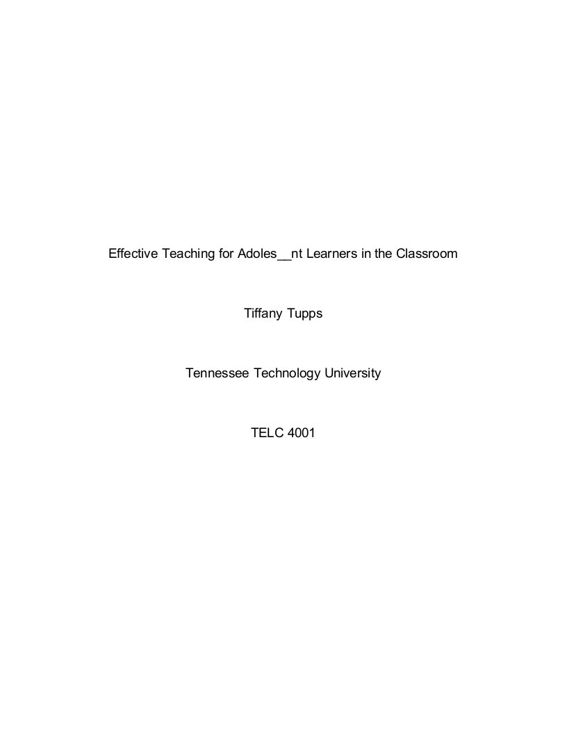 TTupps-Effective+Teaching+Paperdoc：ttupps有效+教学+