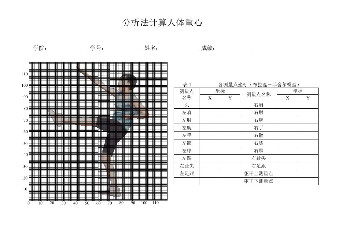 人体二维重心测量(完整版)资料