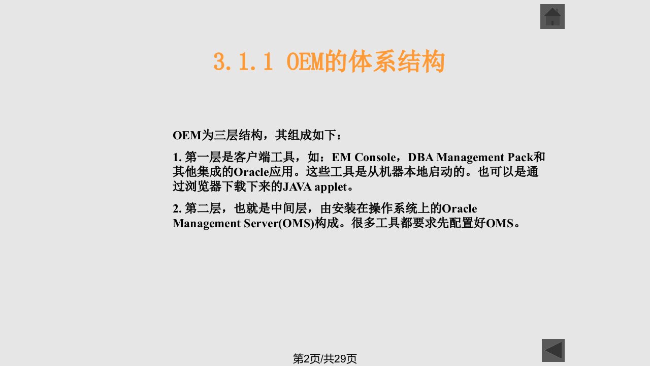 Oracle管理工具数据库技术基础