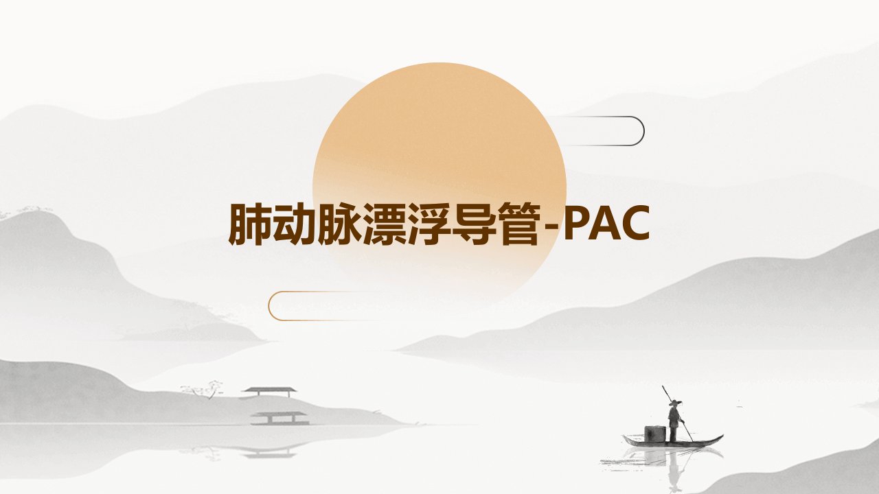 肺动脉漂浮导管-PAC