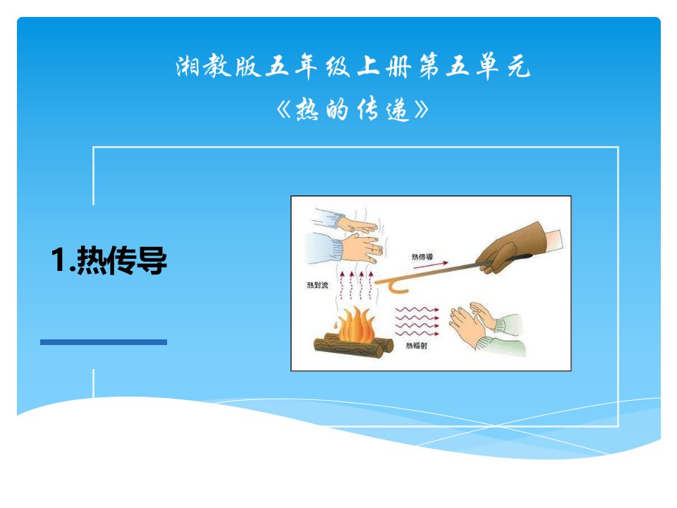 湘教版五年级科学上册第五单元1《热传导》课件市公开课一等奖市赛课获奖课件