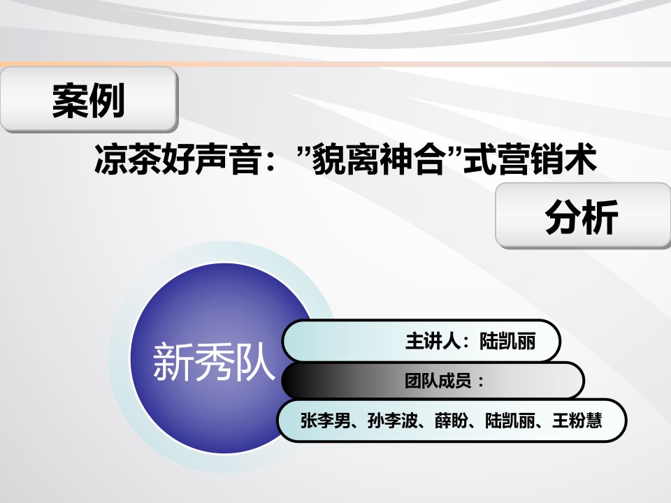 中国好声音&加多宝凉茶案例分析