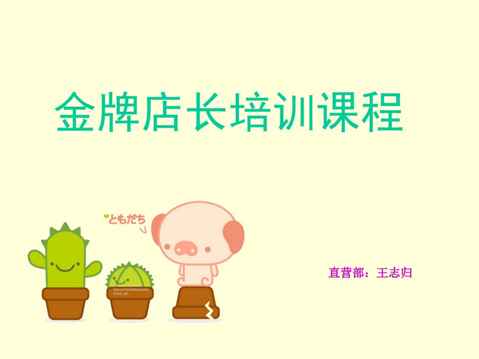 [精选]终端金牌店长培训(PPT66页)