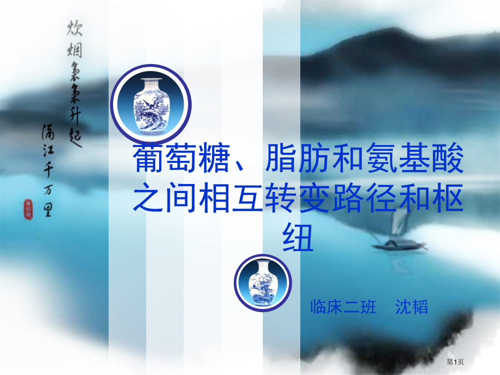 生物化学葡萄糖脂肪和氨基酸之间相互转变的途径和枢纽省公共课一等奖全国赛课获奖课件