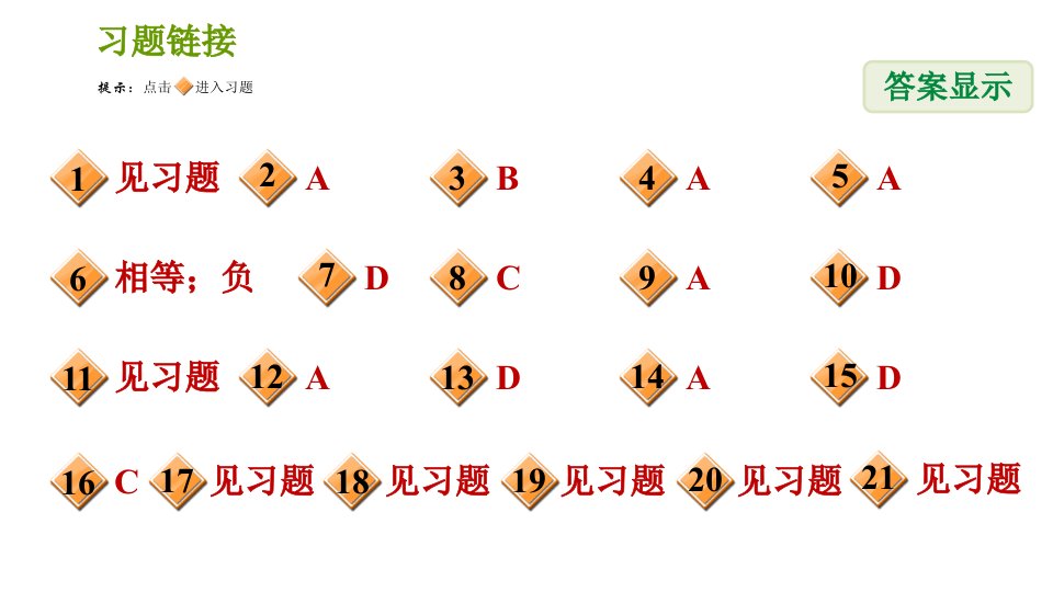 北师版七年级上册数学习题课件第2章2.3绝对值练习二绝对值