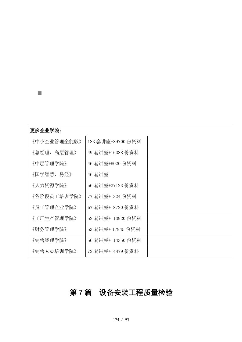 设备安装工程质量检验实务