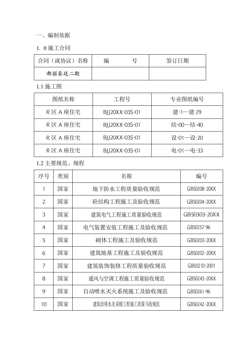 建筑工程管理-剪力墙结构施工组织设计1