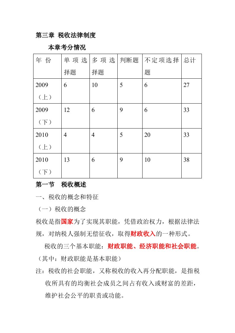 财经法规第三章讲义税收法律制度