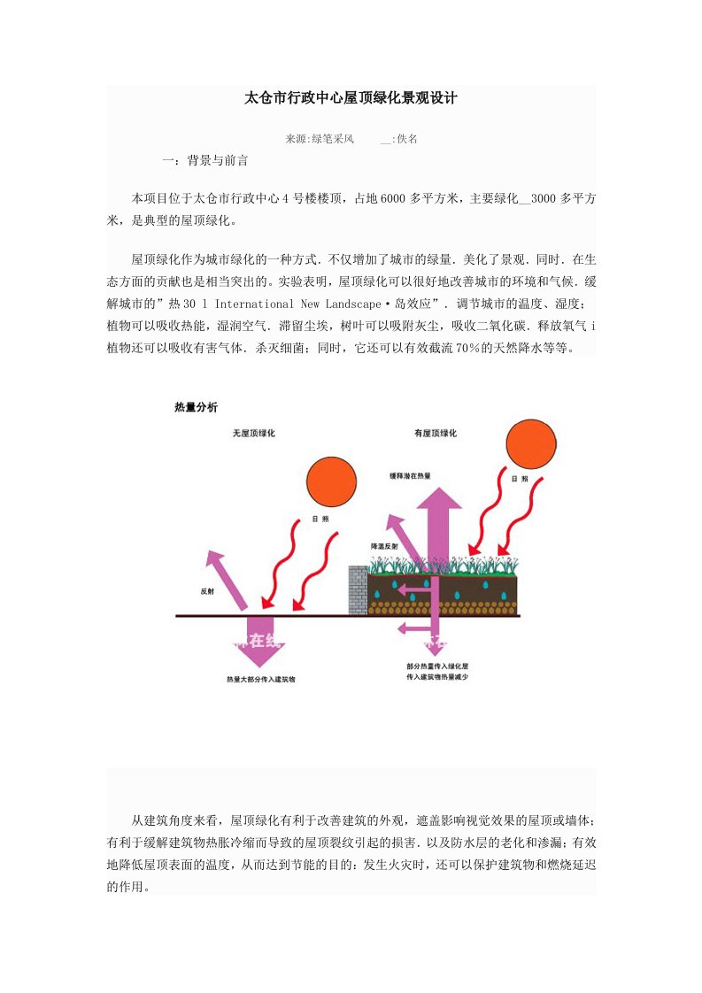 屋顶绿化景观设计方案