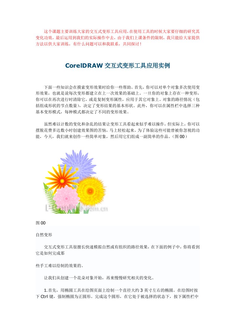 CorelDRAW交互式变形工具应用实例