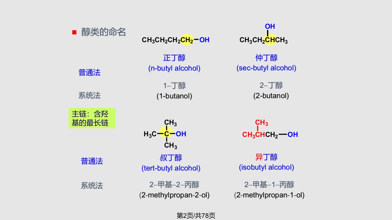 理学第九十章醇酚醚