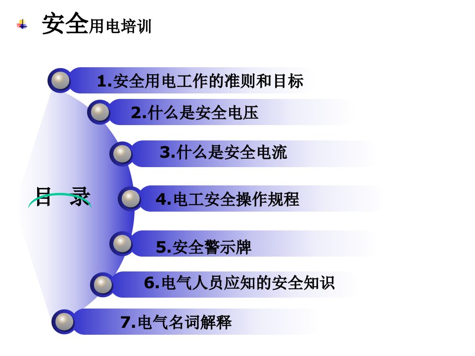 电气安全用电培训课件