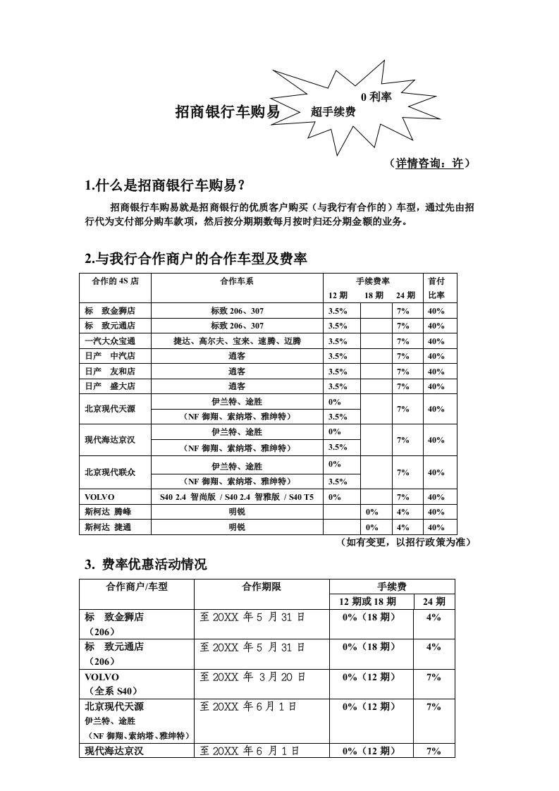 金融保险-招商银行车购易介绍